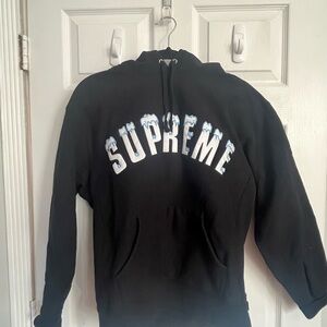 Supreme Black Hoodie with Ice Design